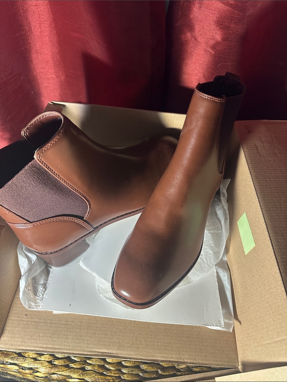 J Crew Vegan Leather Chelsea Boots